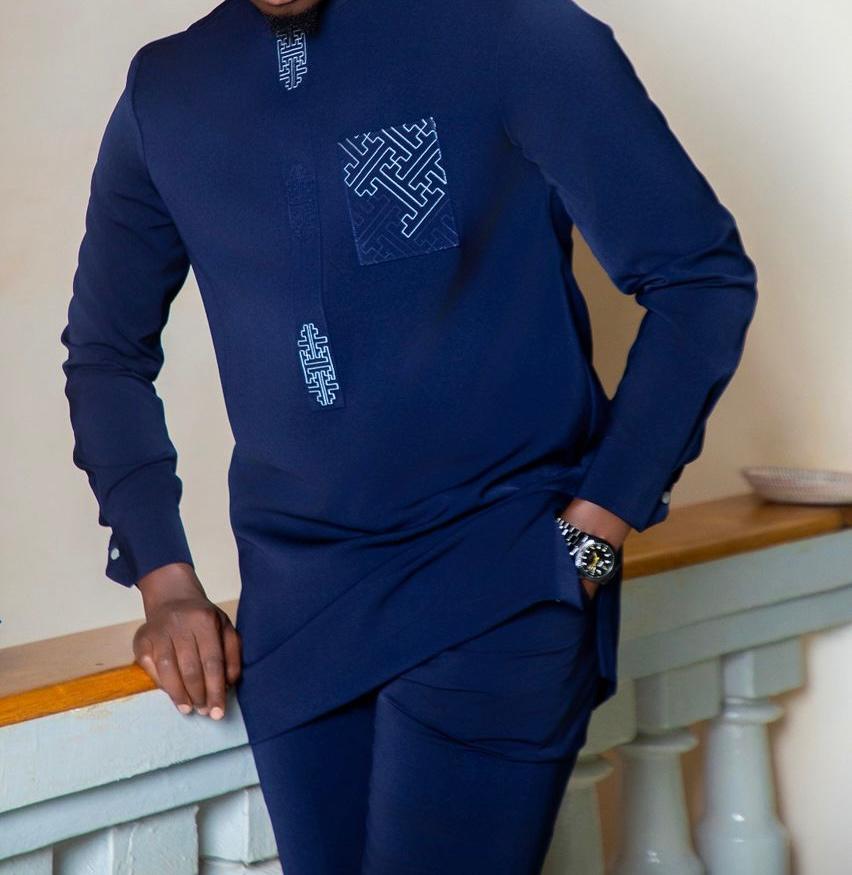 Elegant men's outfit in Italian Chanel cotton – Thilor Design