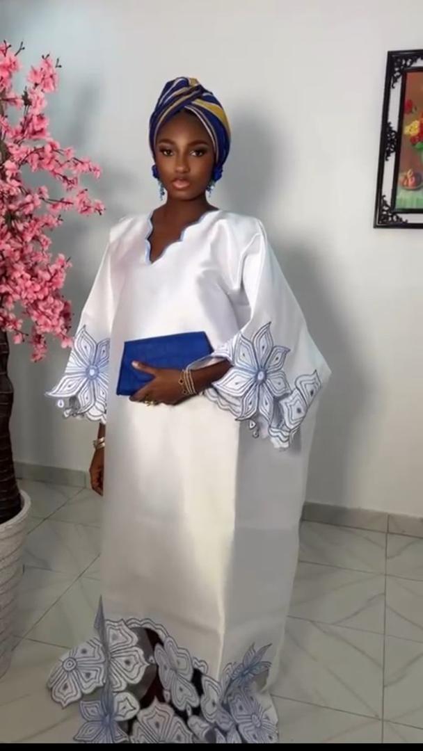Wurabilo – Boubou Luxe Blanc et Olive