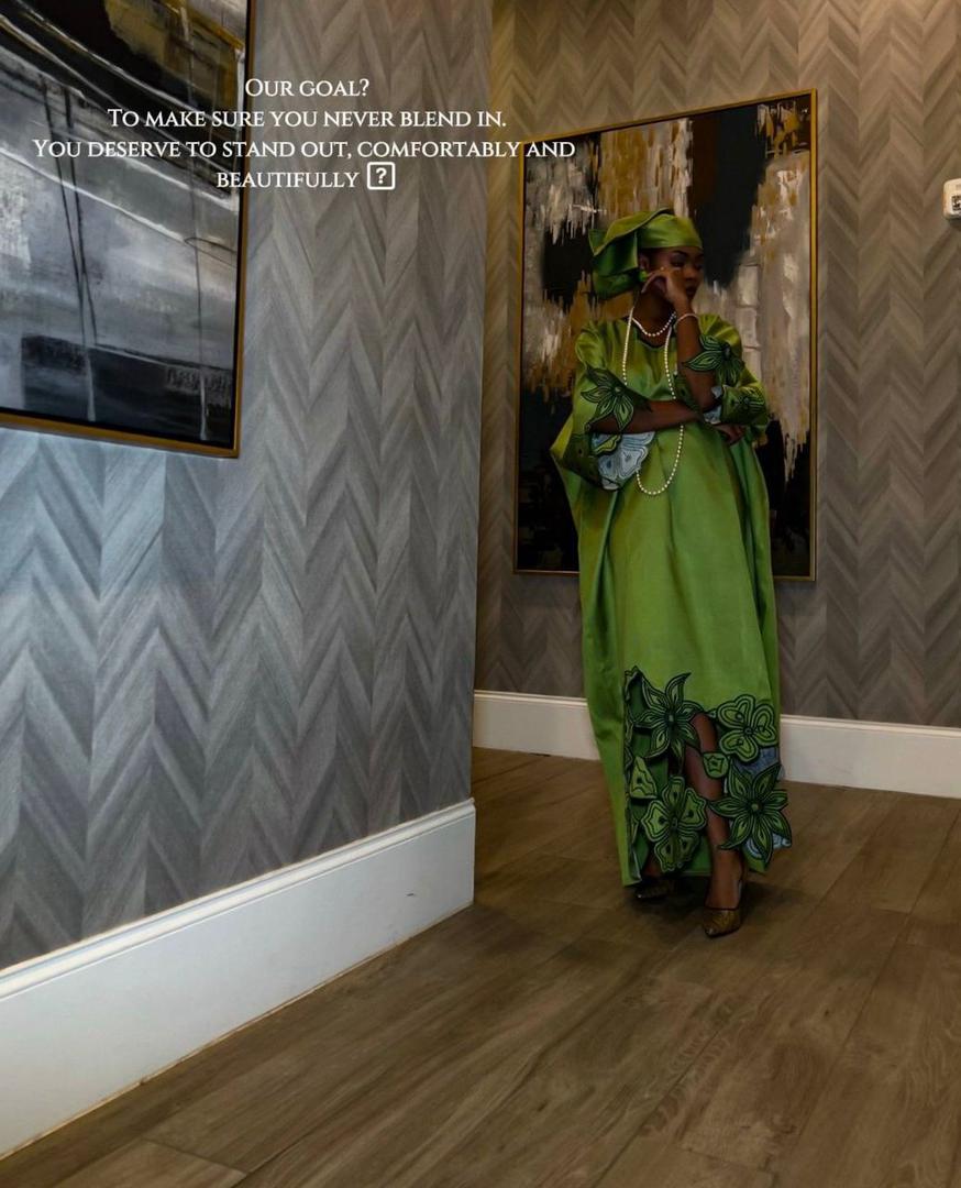 Wurabilo – Boubou Luxe Blanc et Olive — vue 4