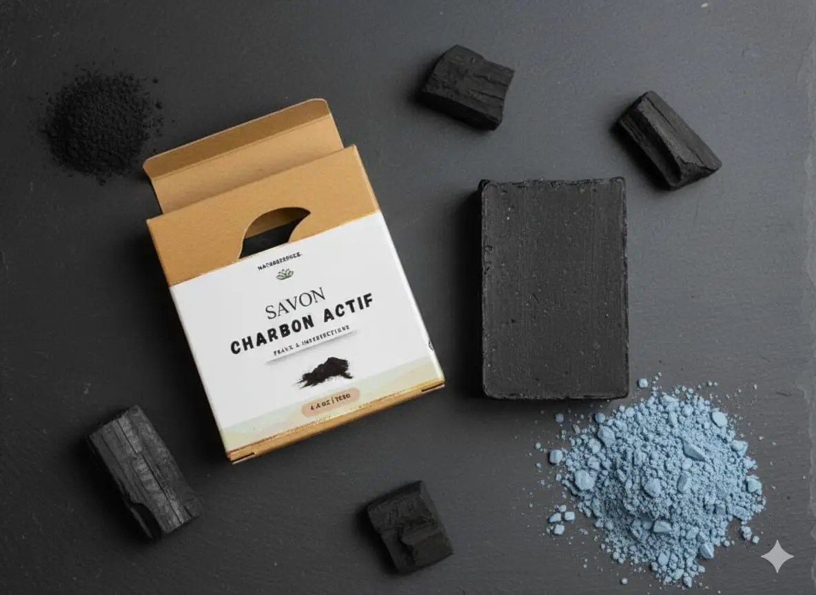 Savon Detox Argile Bleue et Charbon Actif