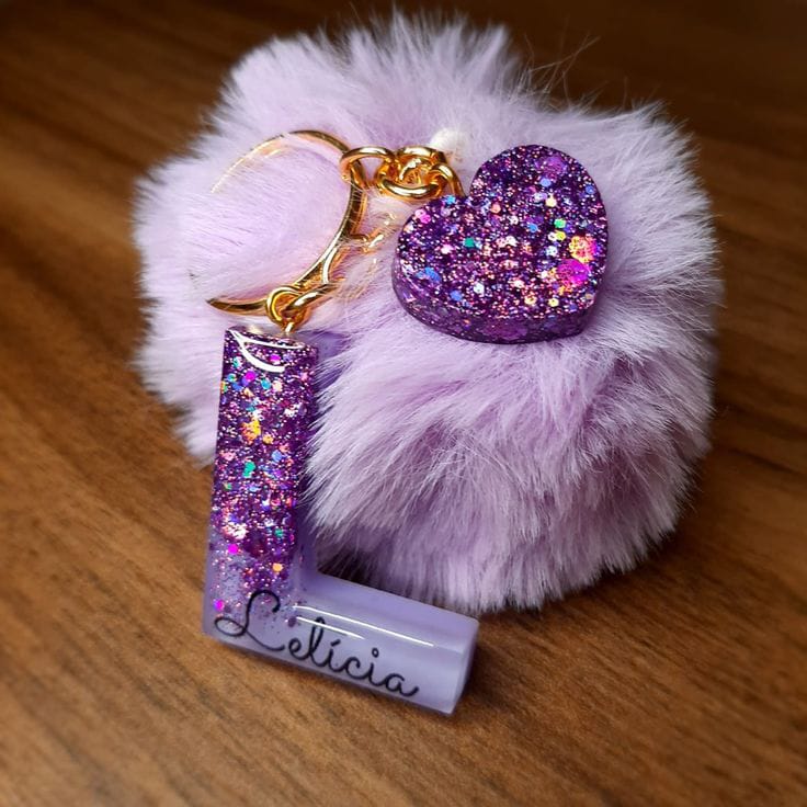 Porte-Cles en Resine Personnalise