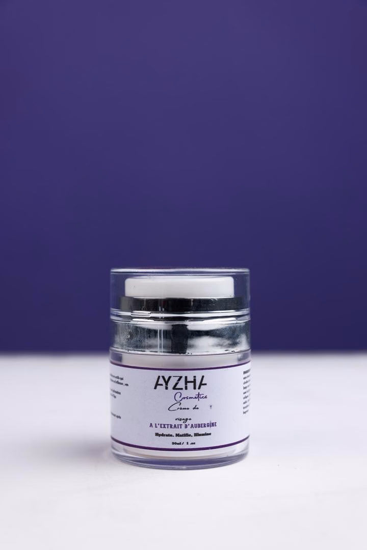 Creme Visage Hydratante Unifiante Anti-Age a l'Aubergine