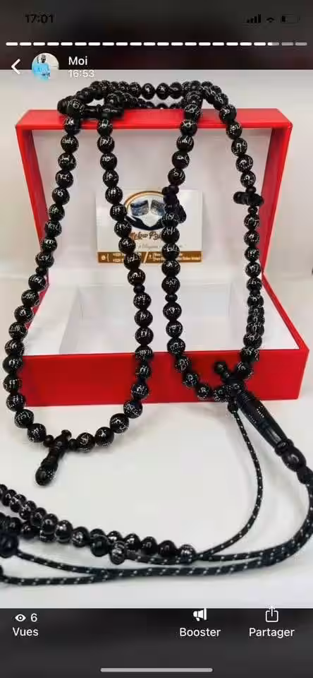 Elegant black rosary