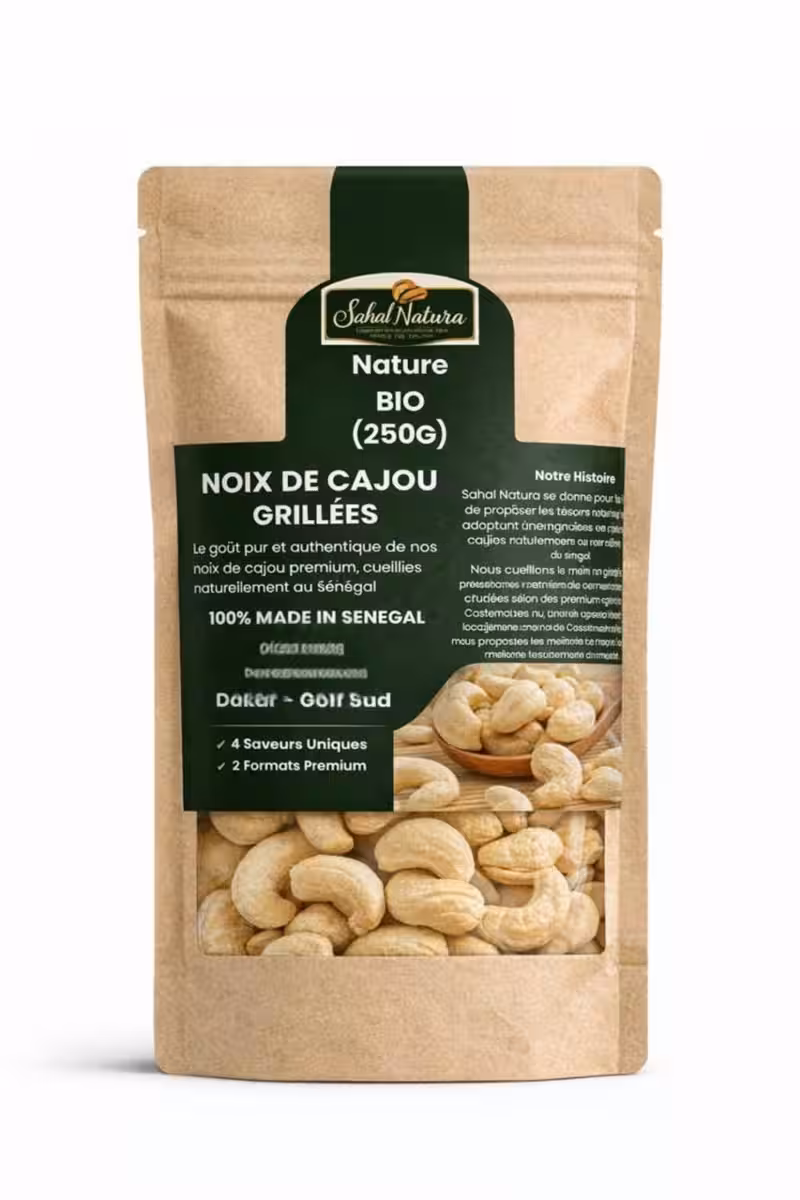 Organic Natural Roasted Cashews — vue 2