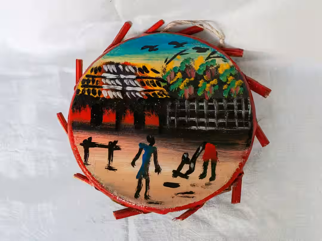 Peinture Village sur Bois