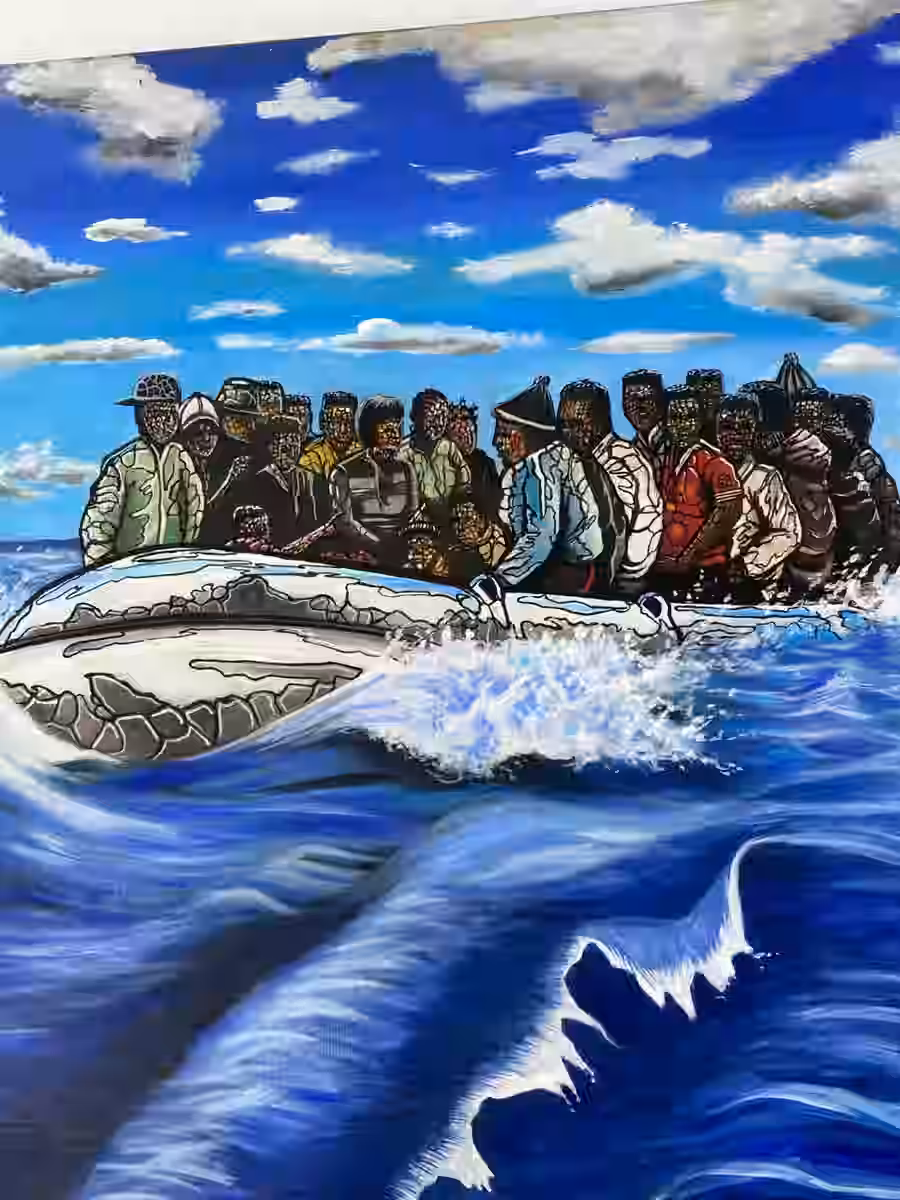 Tableau Voyage clandestin 2 (Le chemin méditerranéen)