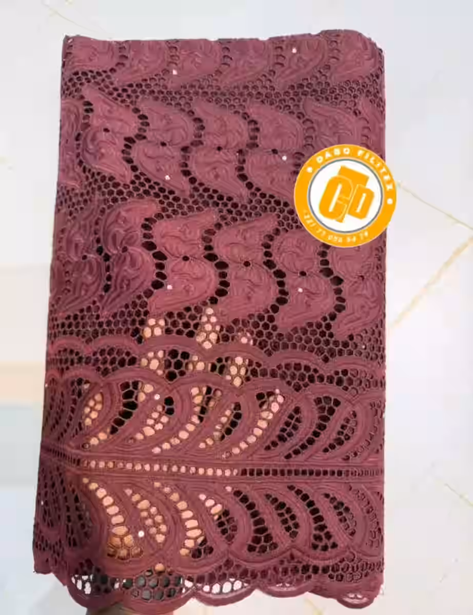5 yards of premium embroidered fabric — vue 5