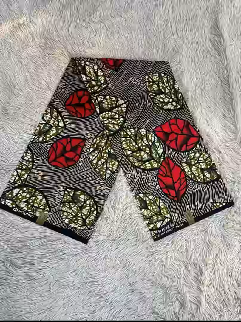 Tissu wax a motifs varies