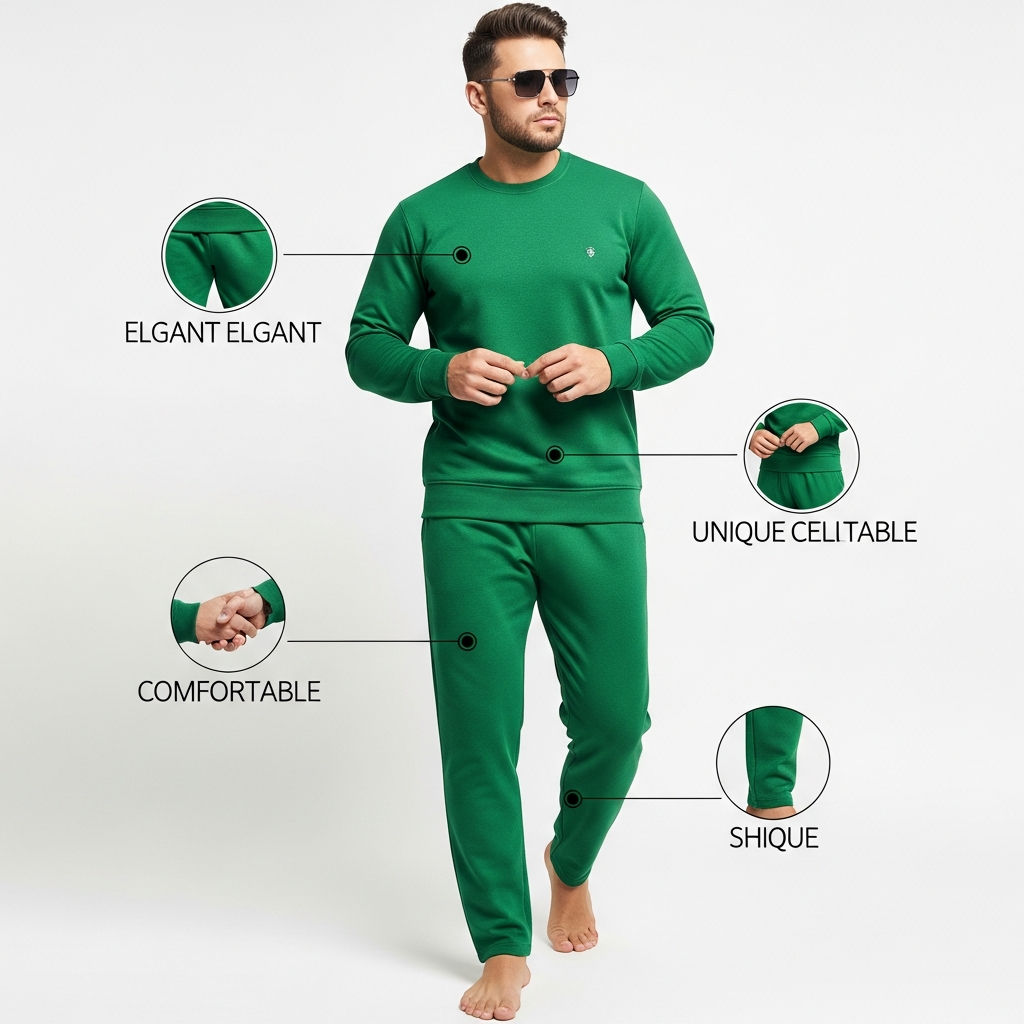 Ensemble pour homme 02 Pièces - Vert — vue 6