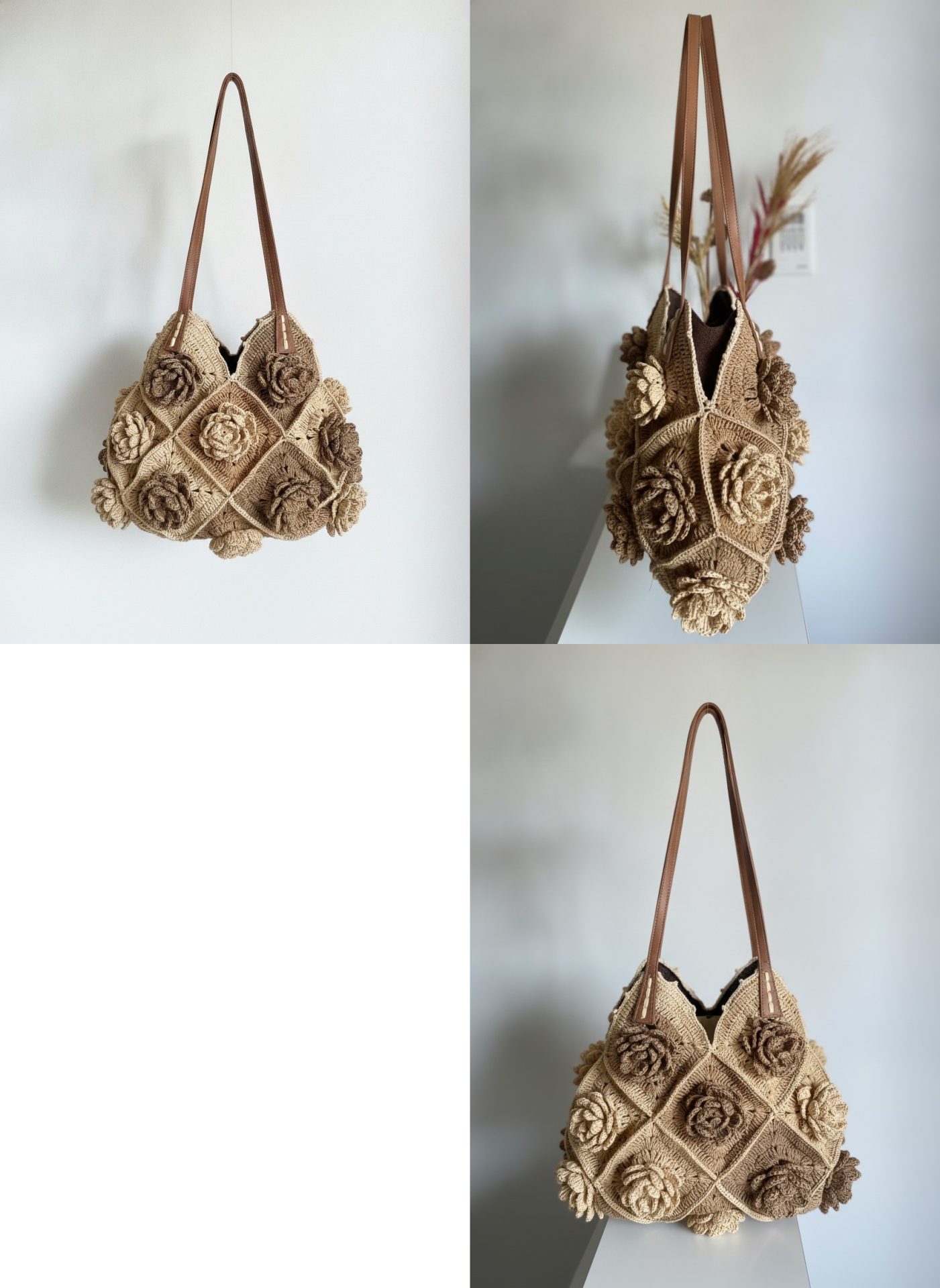 Sac a main premium en raphia — vue 2