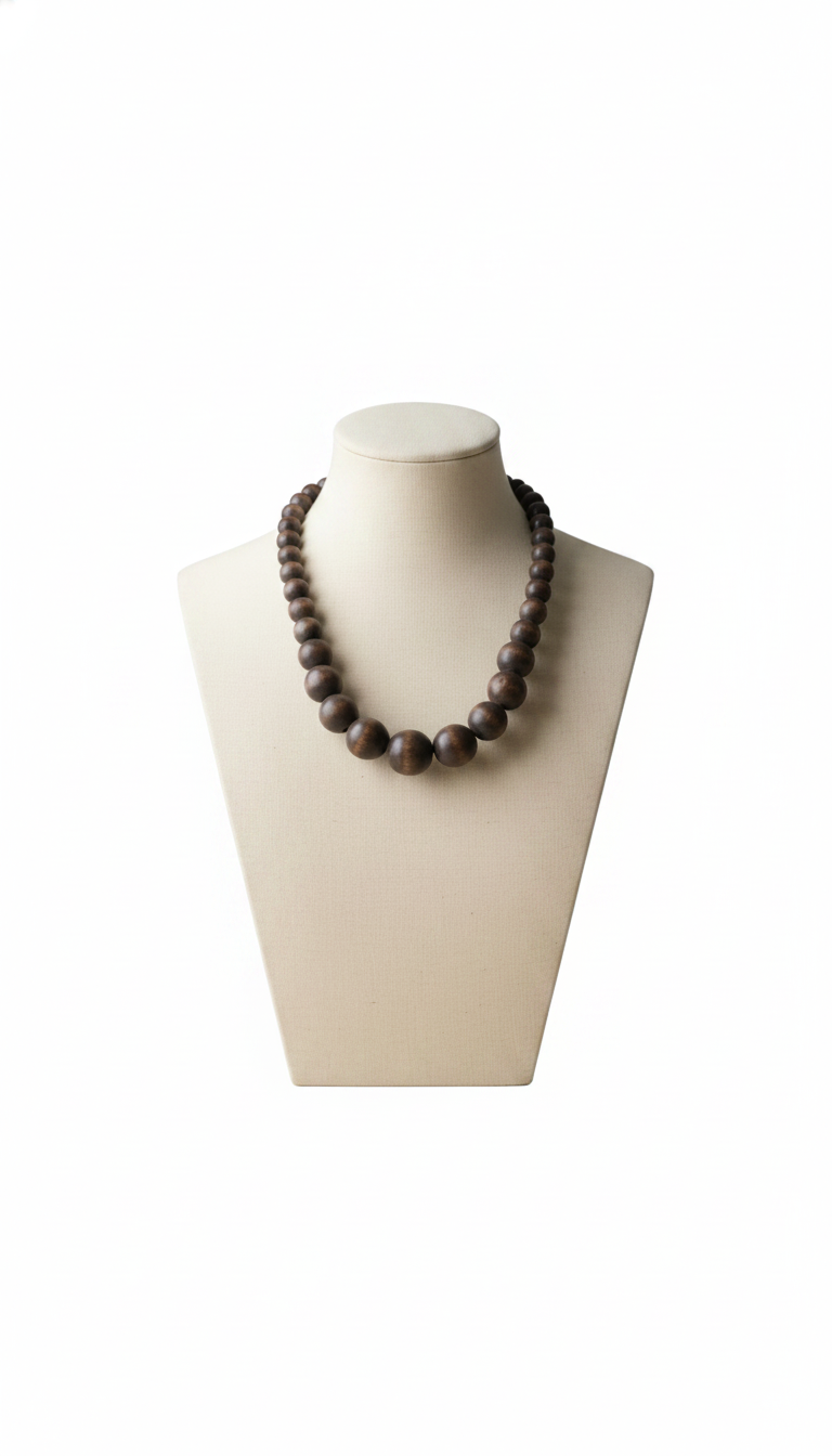 Collier en Bois Artisanal — vue 2