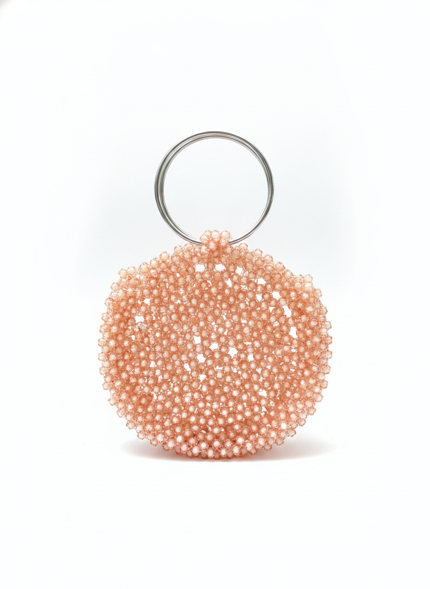Fuchsia Beaded bag