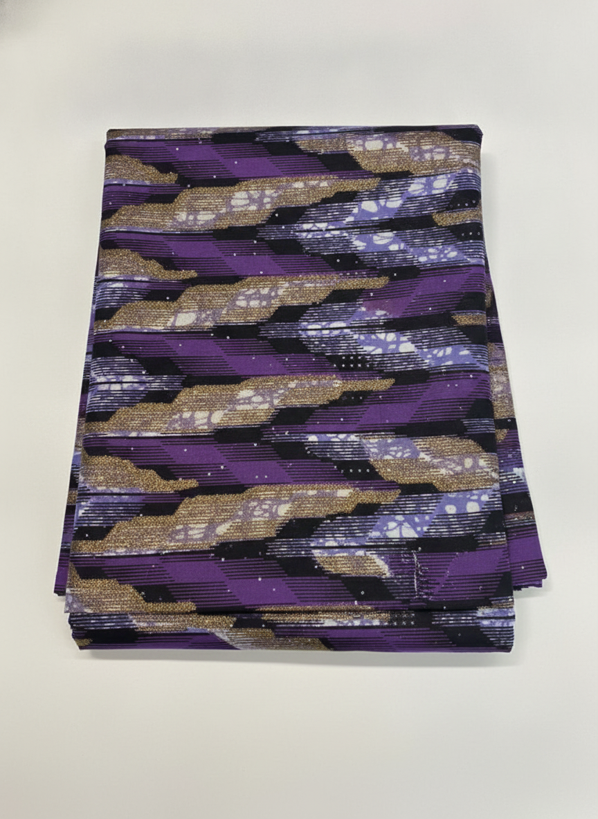 Ankara Super Wax Paillettes avec Pierres — vue 2