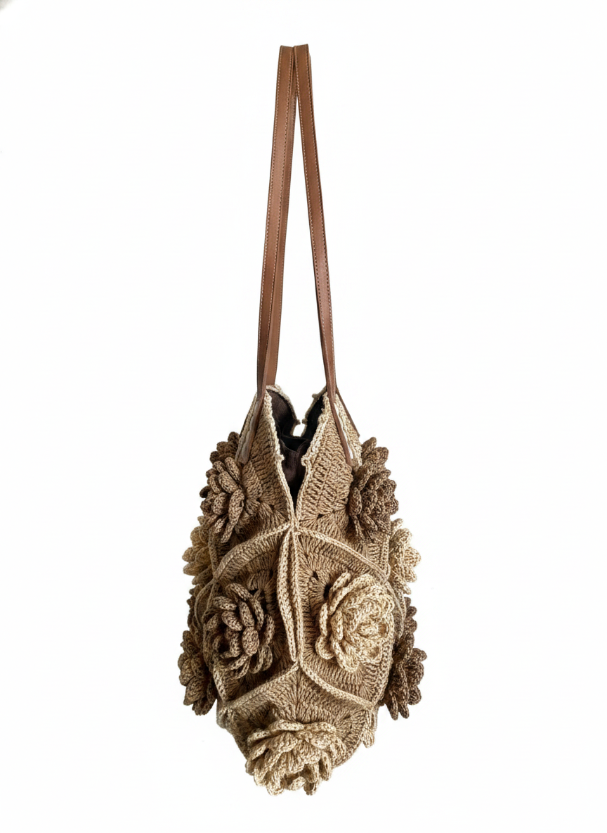 Sac a main premium en raphia — vue 4