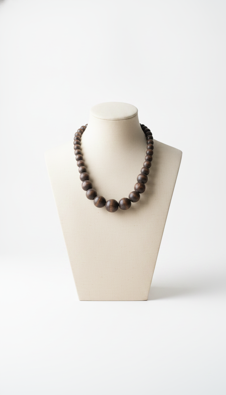 Collier en Bois Artisanal — vue 6