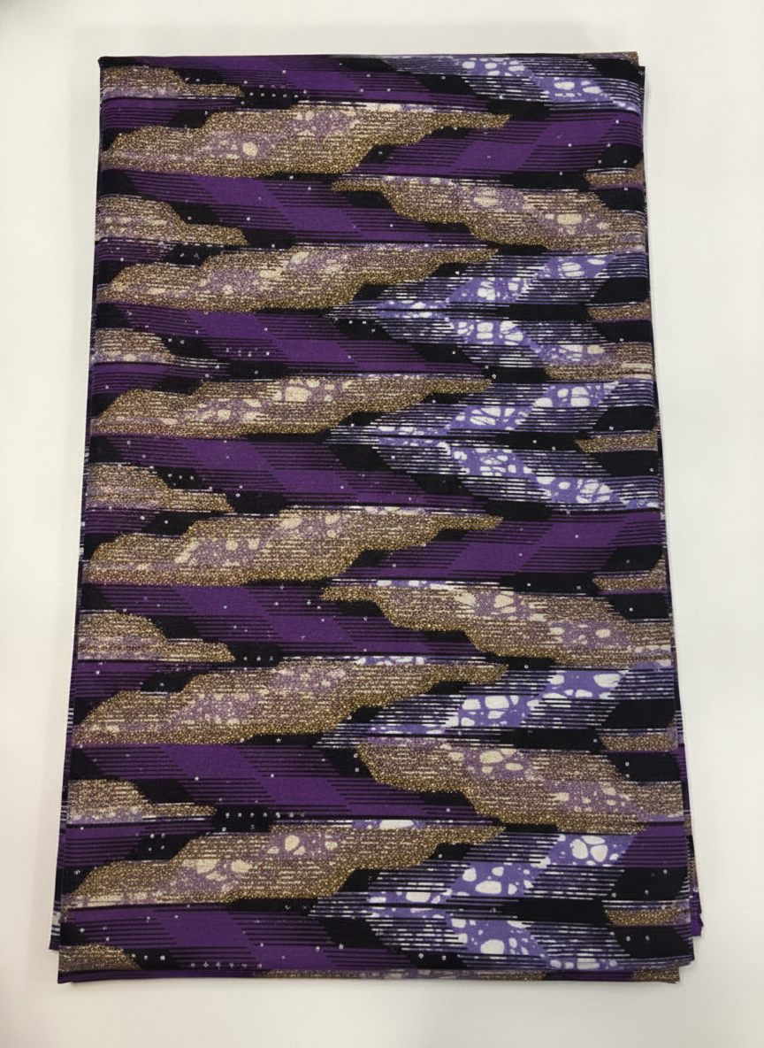 Ankara Super Wax Paillettes avec Pierres — vue 4