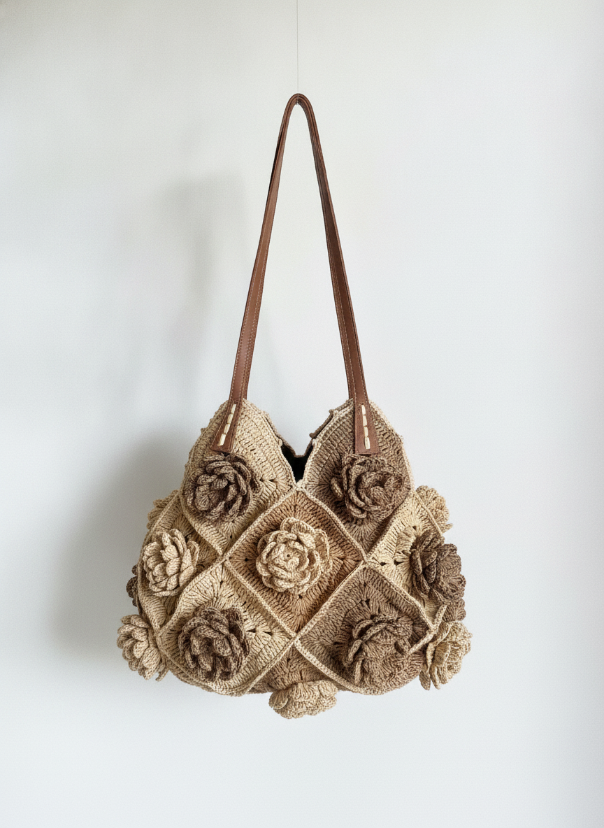 Sac a main premium en raphia