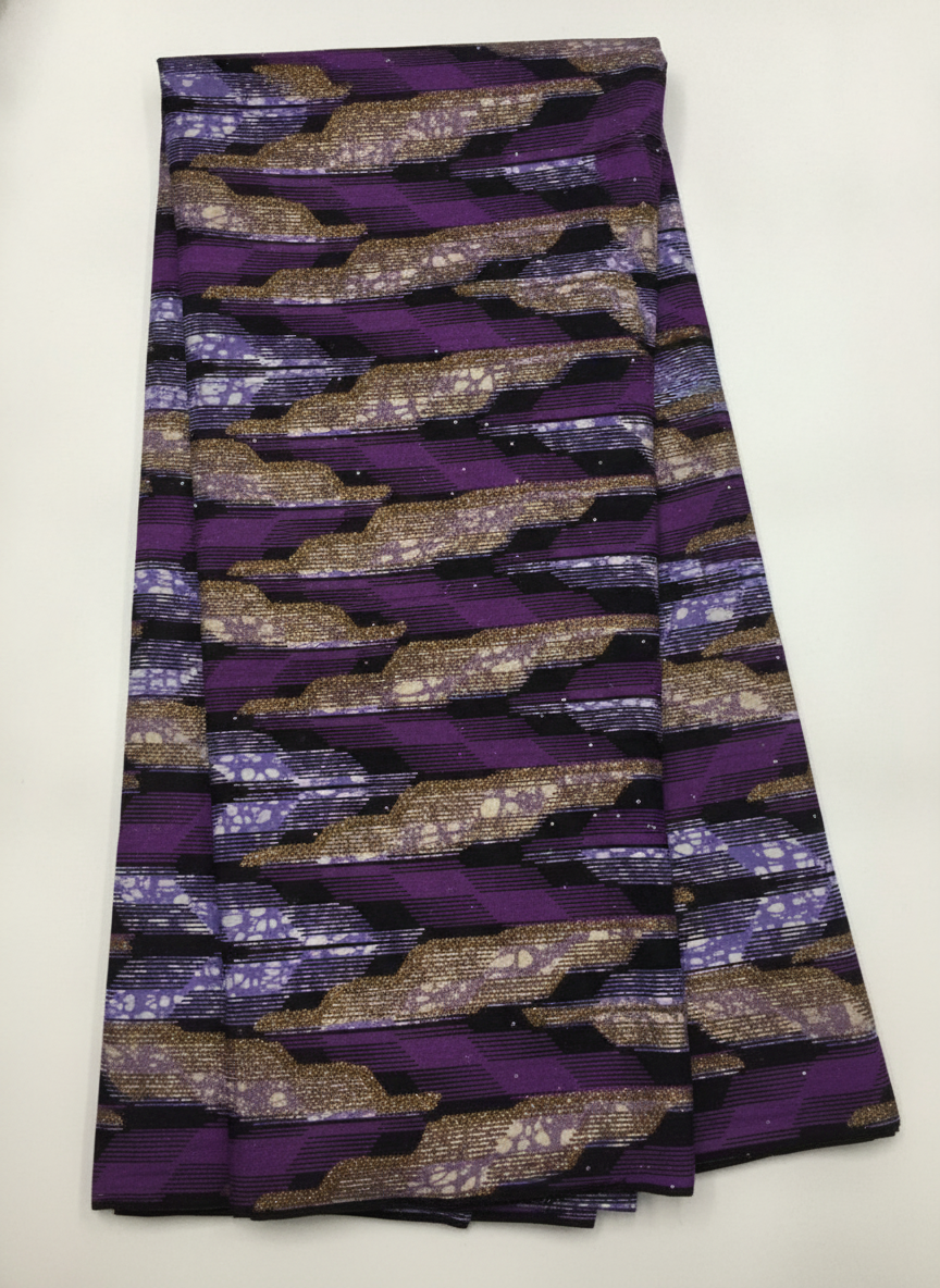 Ankara Super Wax Paillettes avec Pierres — vue 5