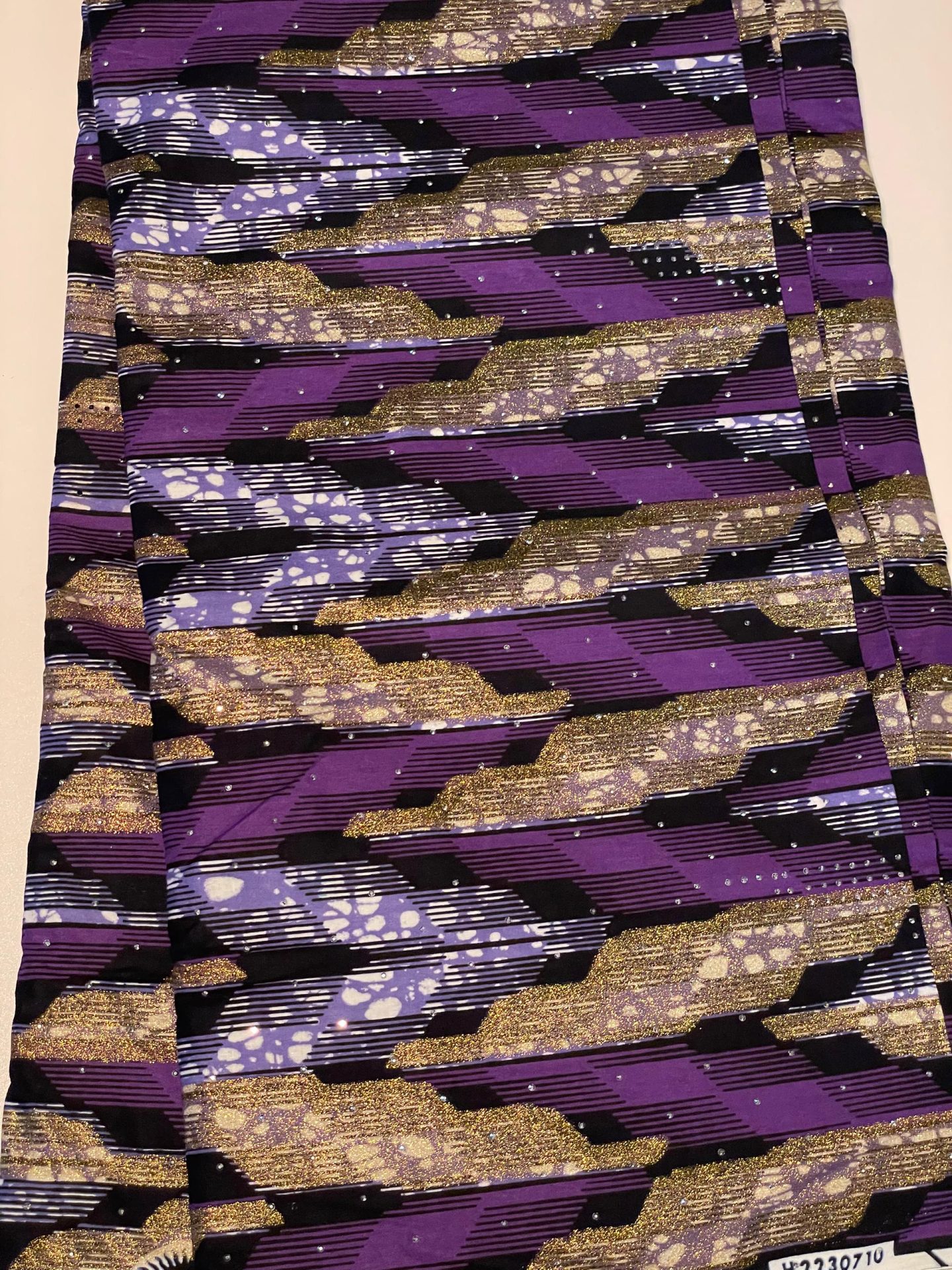 Stoned Super Wax Glitter Ankara — Design 1