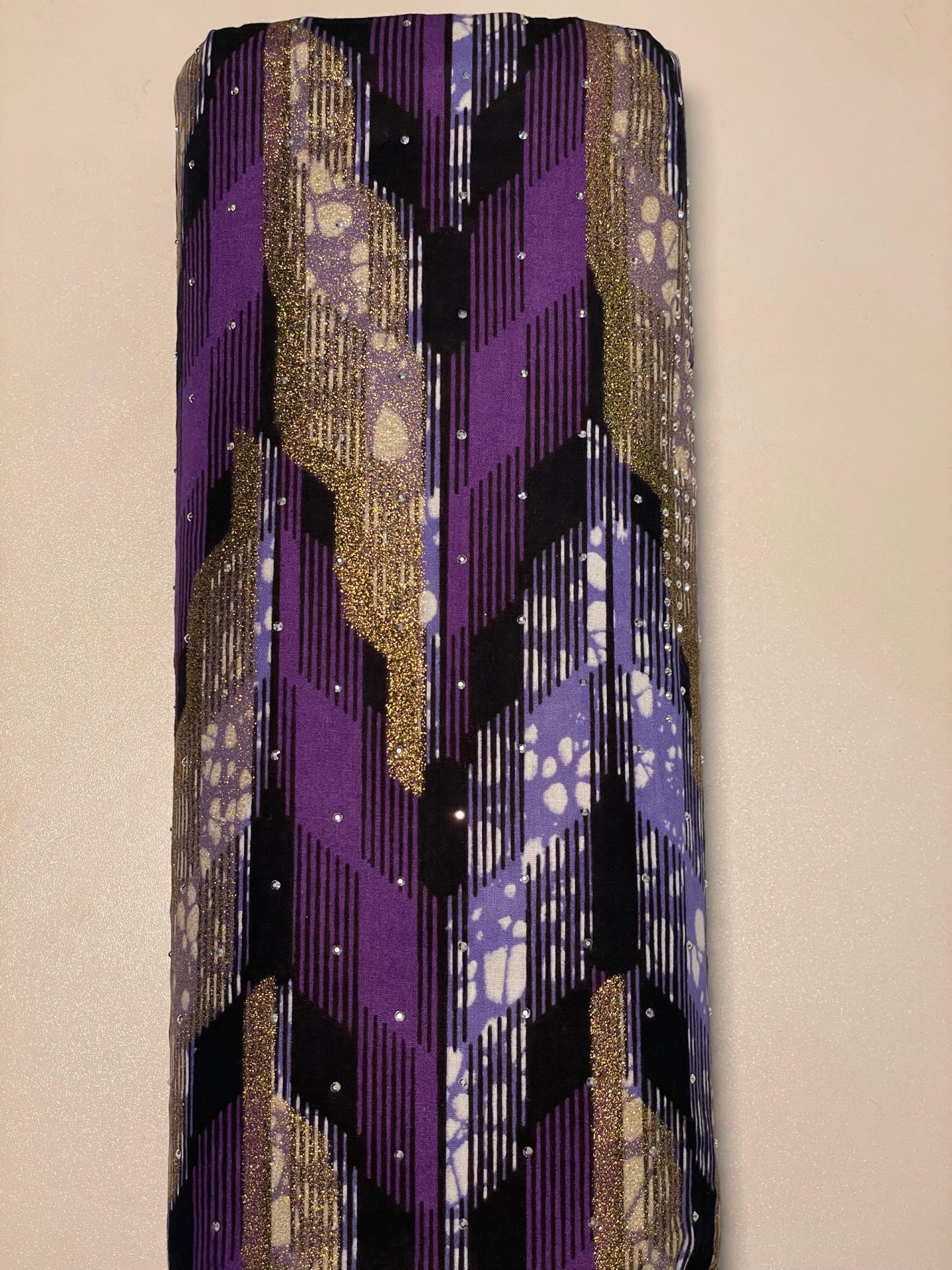Stoned Super Wax Glitter Ankara — Design 2