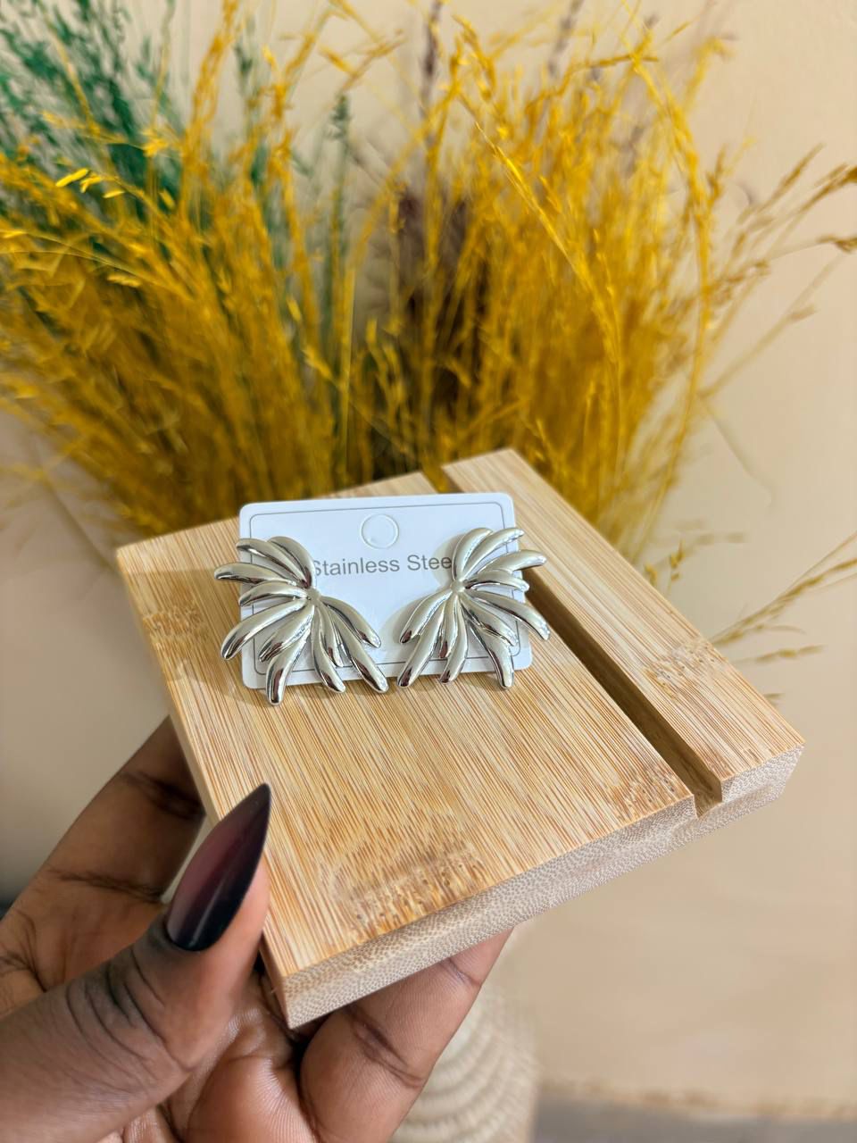 Silver Leaf Earrings