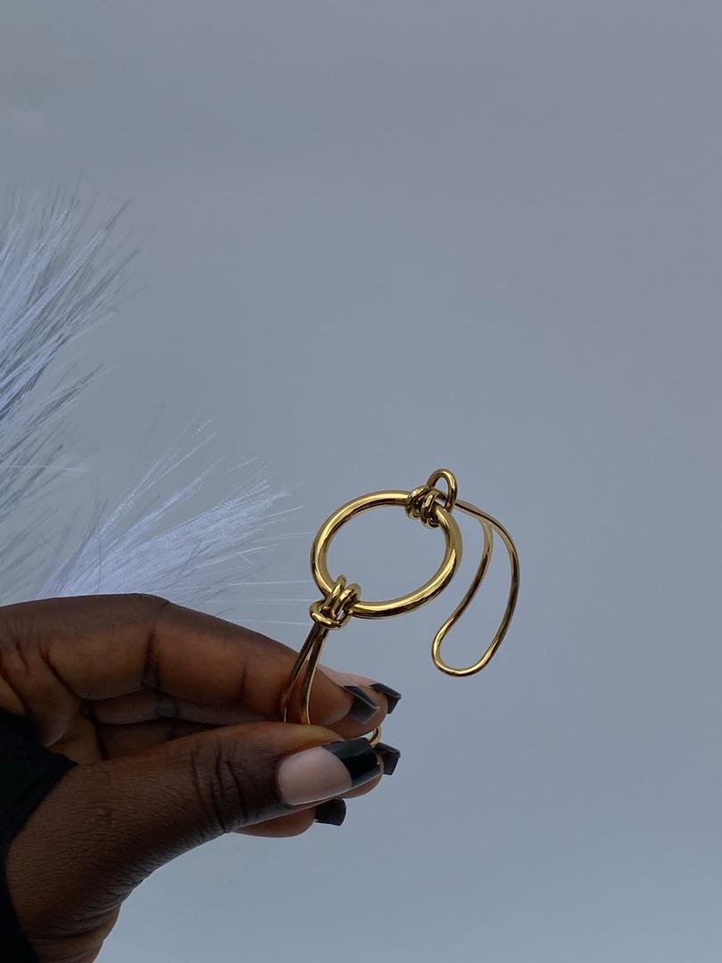 Gold Stud Bangle Bracelet