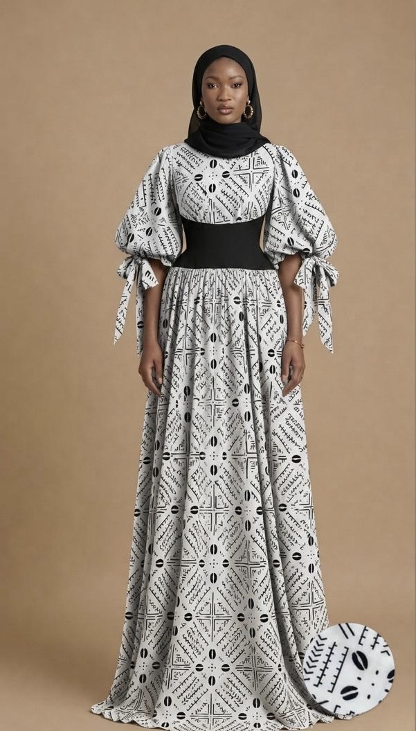 Hani Kimono &amp; Long Skirt Set — Grey