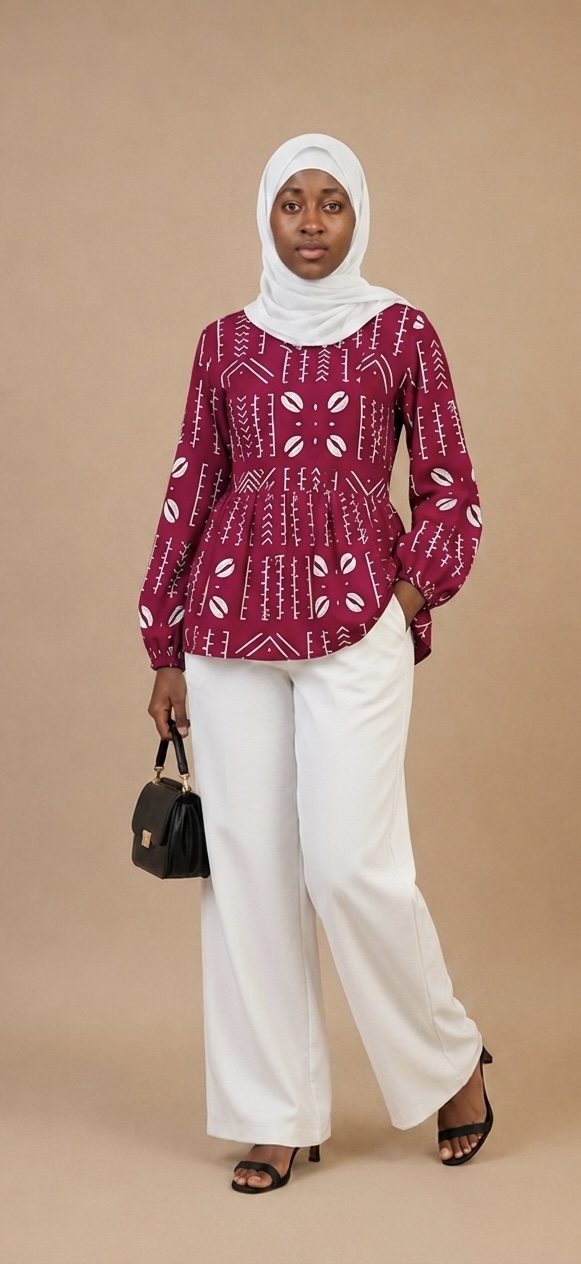Hani Top & Palazzo Set — Magenta