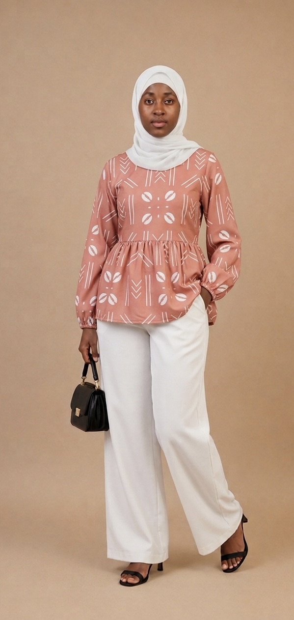 Hani Top & Palazzo Set — Terracotta