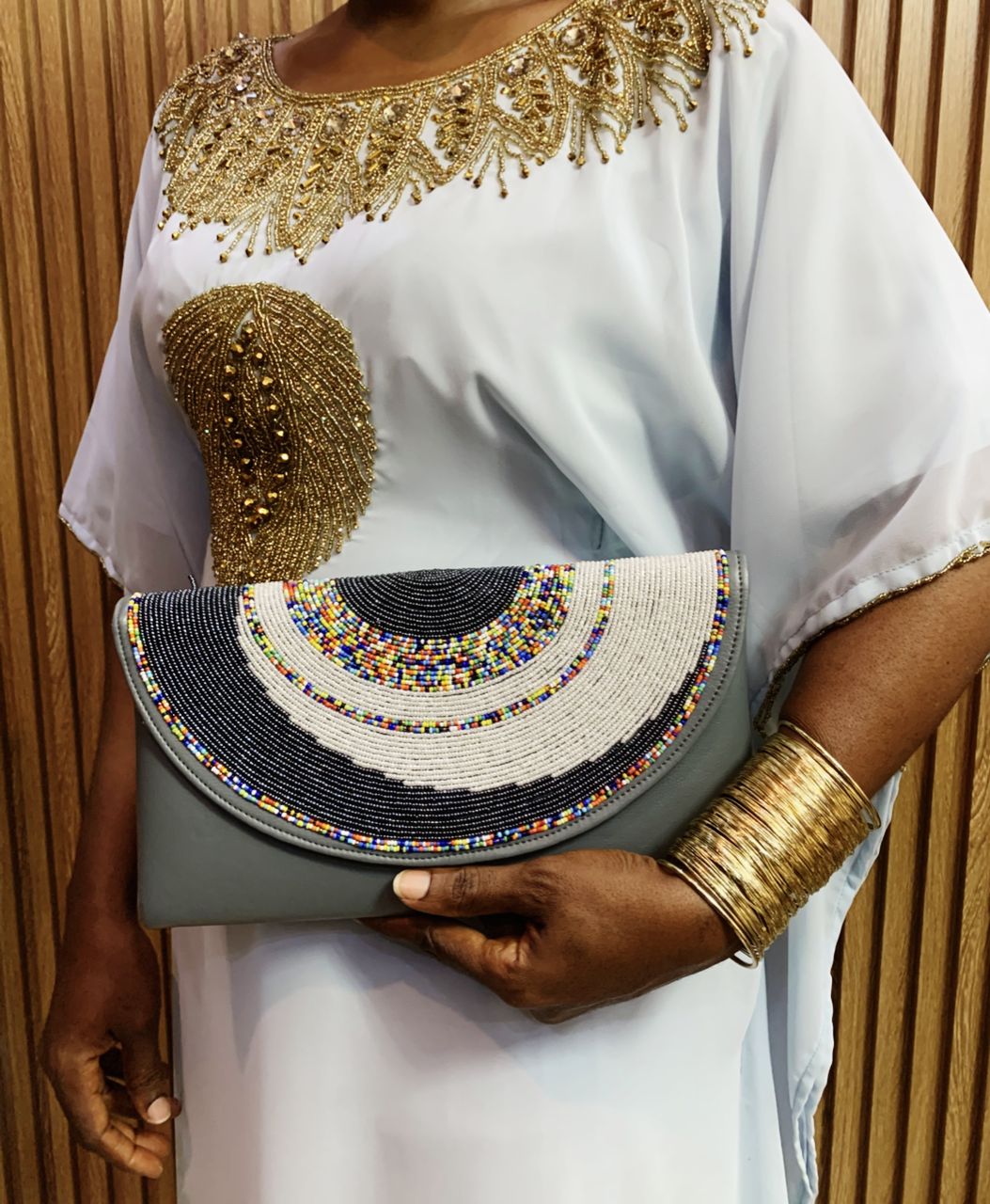 POCHETTE SUPER PREMIUM — Noir Cercles Multicolores