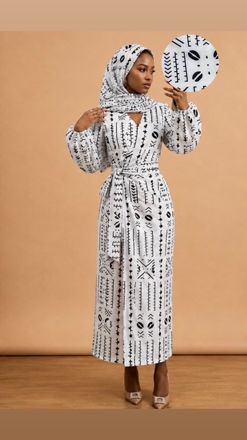 Hani Wrap Dress — Blue Cowrie