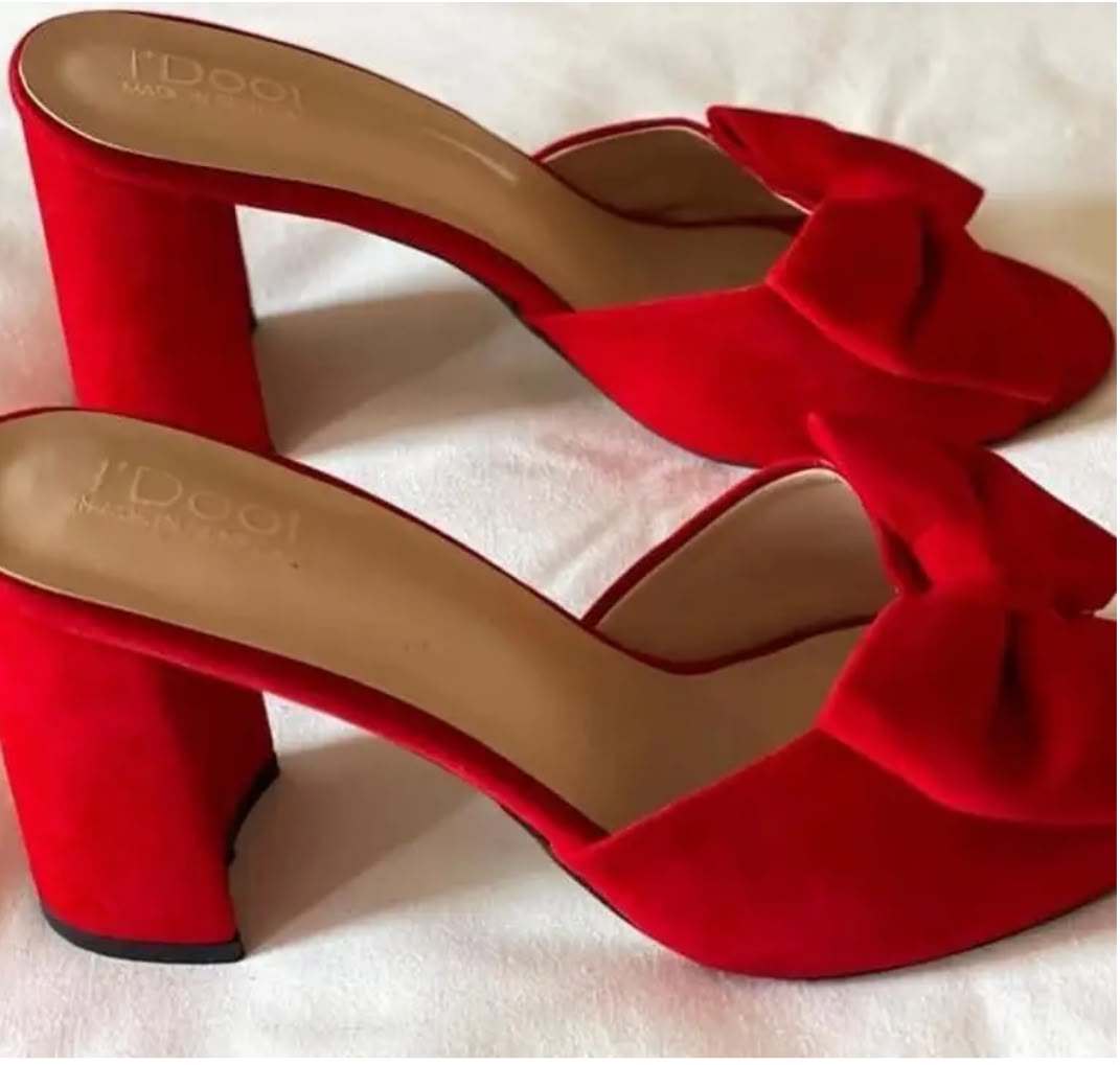 Women's Heeled Sandals — Red