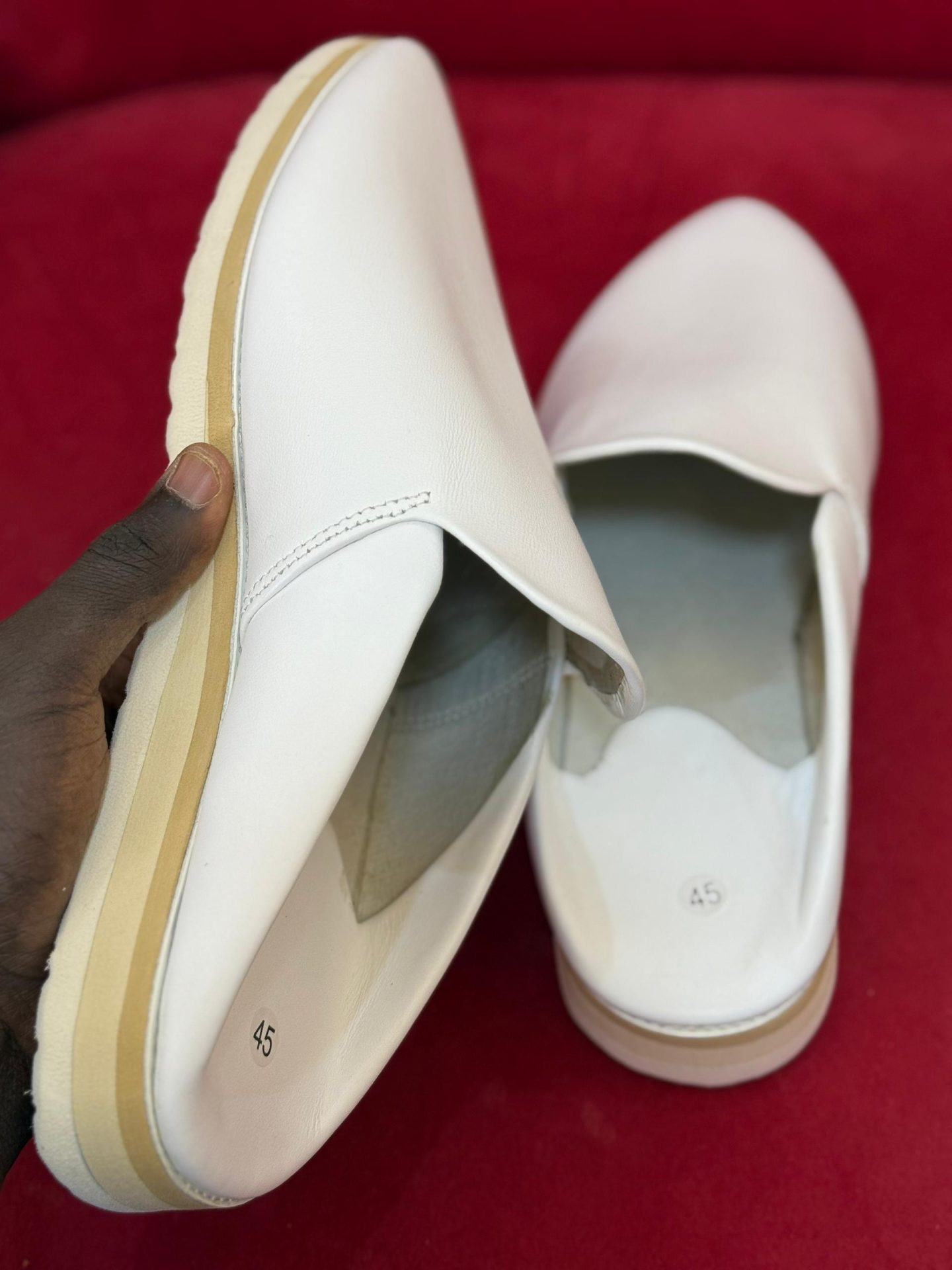 Chaussure en cuir — Blanc