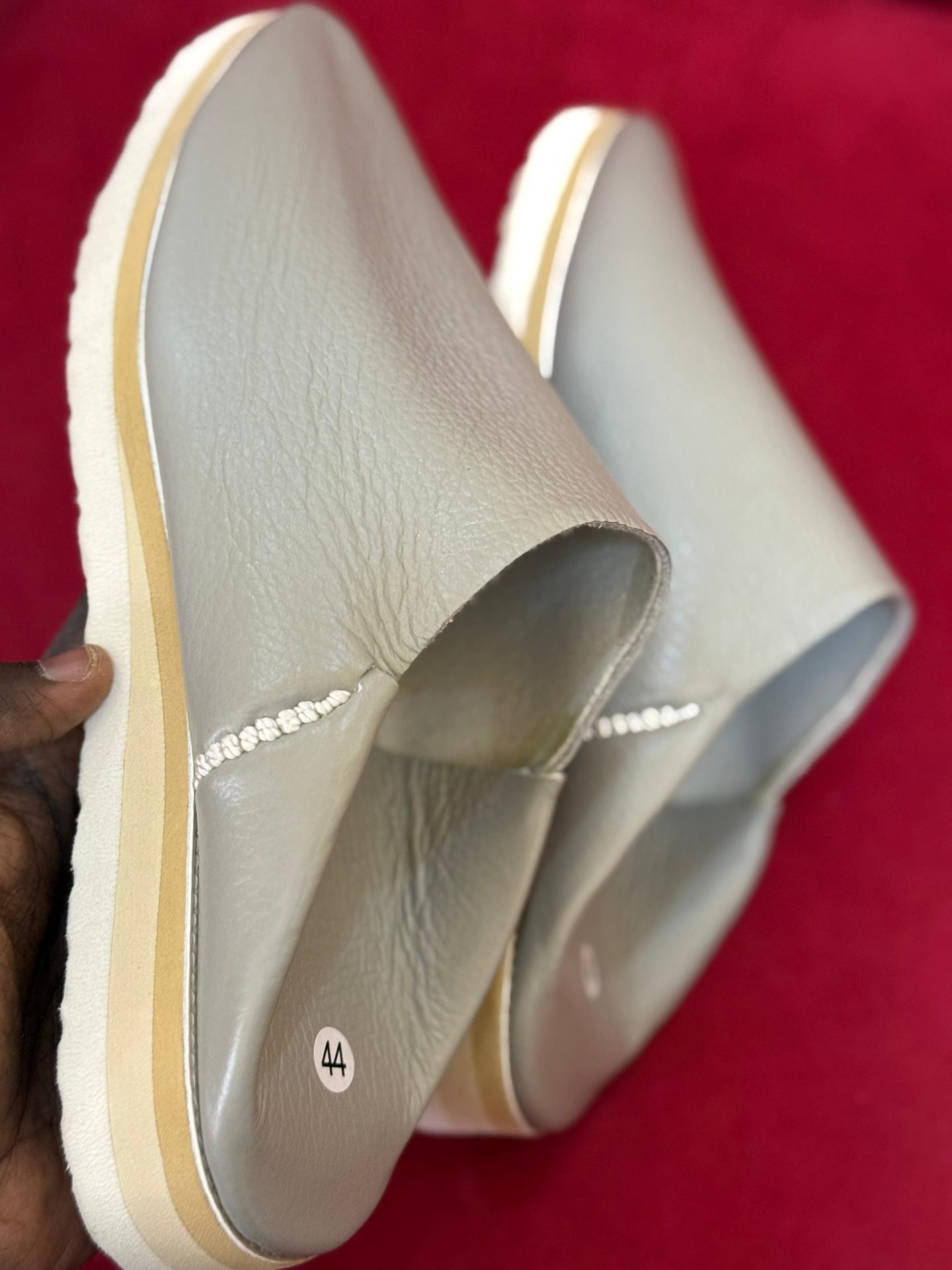 Chaussure en cuir — Gris