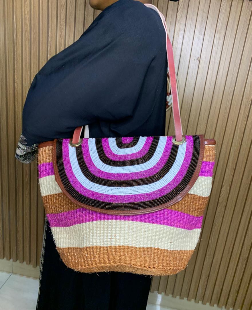 VIP ORIGINAL BAG XL — Corail Rayé Doré